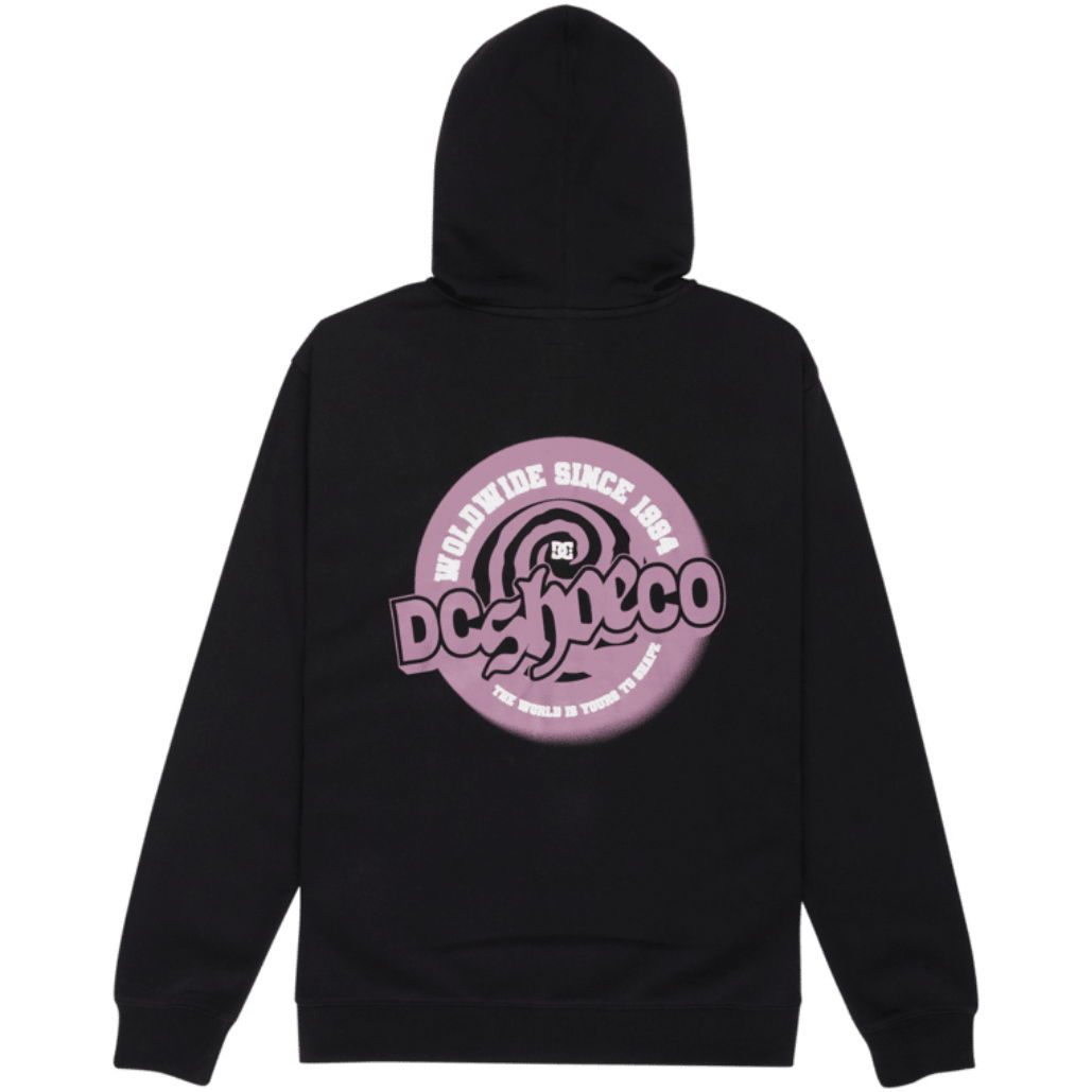 2026 DC Shoes Mens Eye Of The Storm Zip Thru Hoodie EDYSF03282 - Black